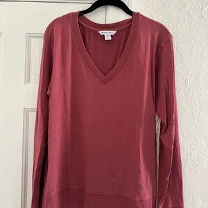 Athleta Women's Long Sleeve V-Neck Top - Rose